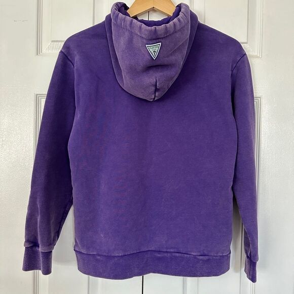 Guess x Clottee Hoodie Jacket Pullover Purple Sweatshirt Top • NEW WITH TAGS - Picture 12 of 14